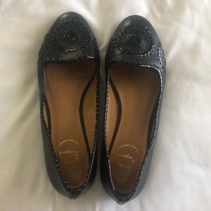 Jack Rodgers Black Waverly Flats Round Toe- size 7